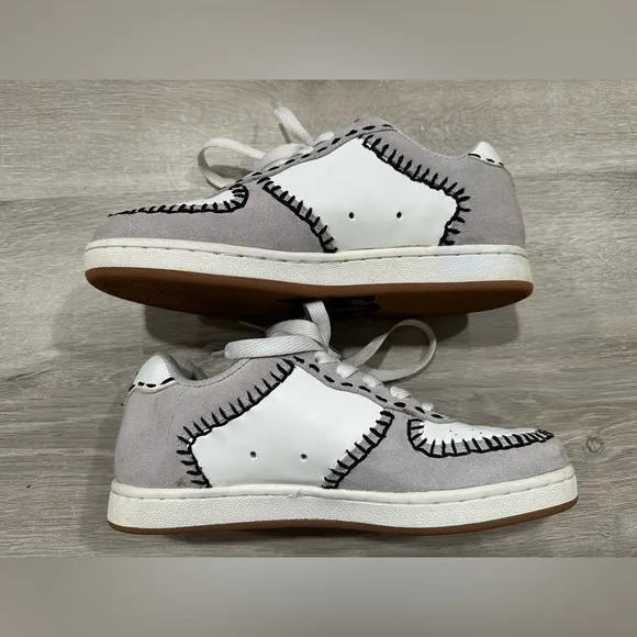 SH51 Ipath Sativa Hemp Skate Shoes Very Rare Vintage Mens Size 7 Grey White