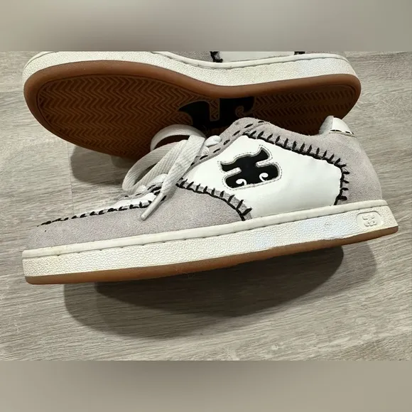 SH51 Ipath Sativa Hemp Skate Shoes Very Rare Vintage Mens Size 7 Grey White