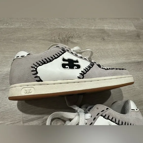 SH51 Ipath Sativa Hemp Skate Shoes Very Rare Vintage Mens Size 7 Grey White