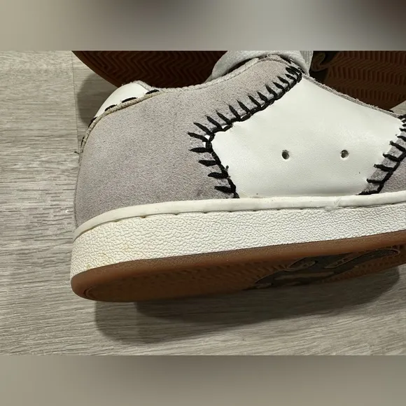 SH51 Ipath Sativa Hemp Skate Shoes Very Rare Vintage Mens Size 7 Grey White