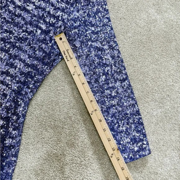 SHOSHANNA - Serena Glitter Mini Dress - Periwinkle- size 8 - Immaculate