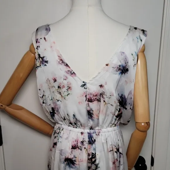 Show Me Your Mumu White Floral Kendall Maxi Dress Size XL Boho Weddin Maxi Dress