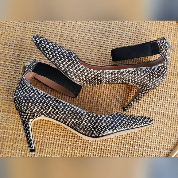 Sigerson Morrison Black and White Women's Heels Sz 6.5