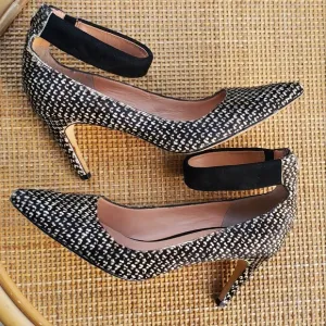 Sigerson Morrison Black and White Women's Heels Sz 6.5
