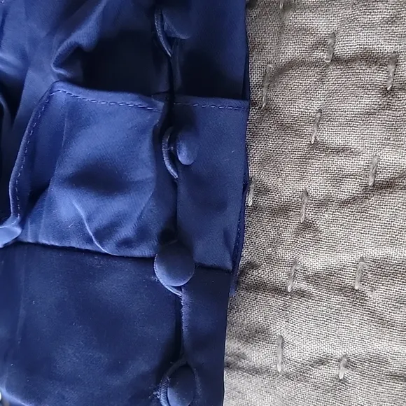 Silk Blue Ruffle Dress by VA Et Vien for BHLDN Anthropologie