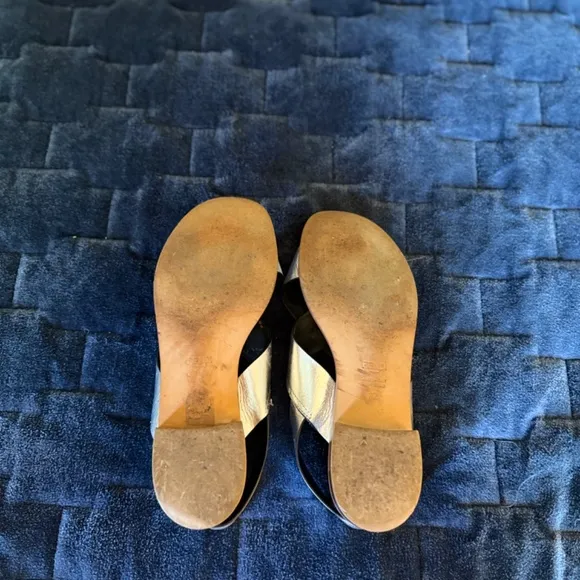 Silver FENDI sandals