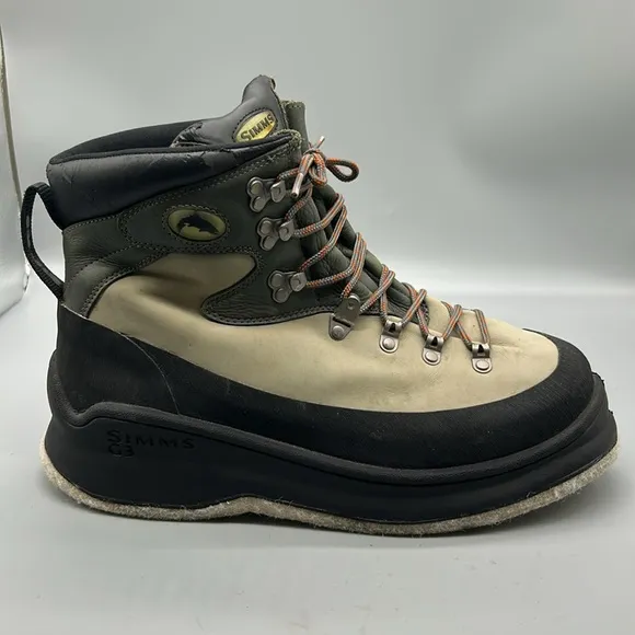 Simms G3 Fishing Guide Series Wading Boots Felt Soles Men’s Size 10