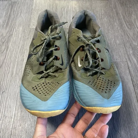 Size 10 - Nike Air Zoom Terra Kiger 6 Olive Hiking Trail Shoes