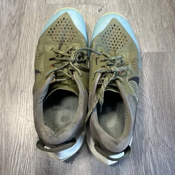 Size 10 - Nike Air Zoom Terra Kiger 6 Olive Hiking Trail Shoes