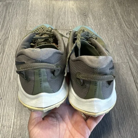 Size 10 - Nike Air Zoom Terra Kiger 6 Olive Hiking Trail Shoes