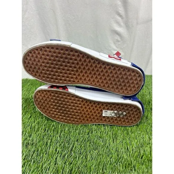 Size 10.5 - Red Blue Vans Sk8-hi Surf The Web Sneakers skate