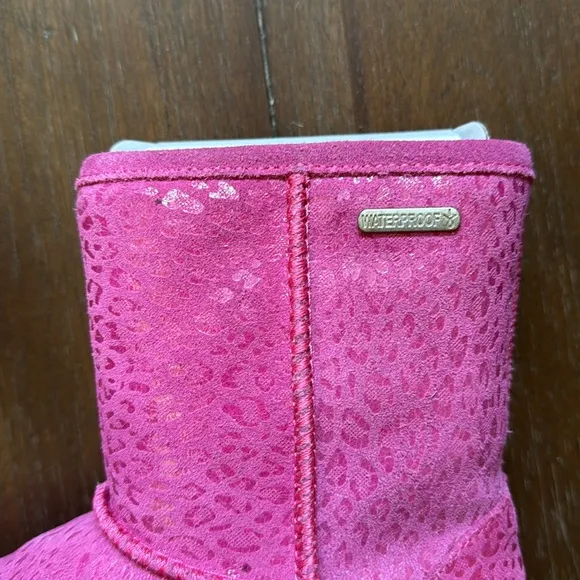 Size 11 EMU Australia leopard brumby berry rogue water proof suede wool boots