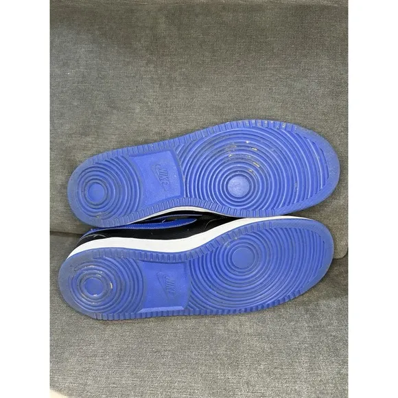 Size 12 - Nike Court Vision Low Black Game Royal Blue  (DM8681-001) EUC