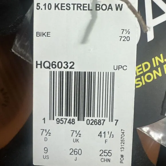 Size 9 Womens Adidas Five Ten 5.10 Kestrel BOA Mountain Bike Beige Purple HQ6032