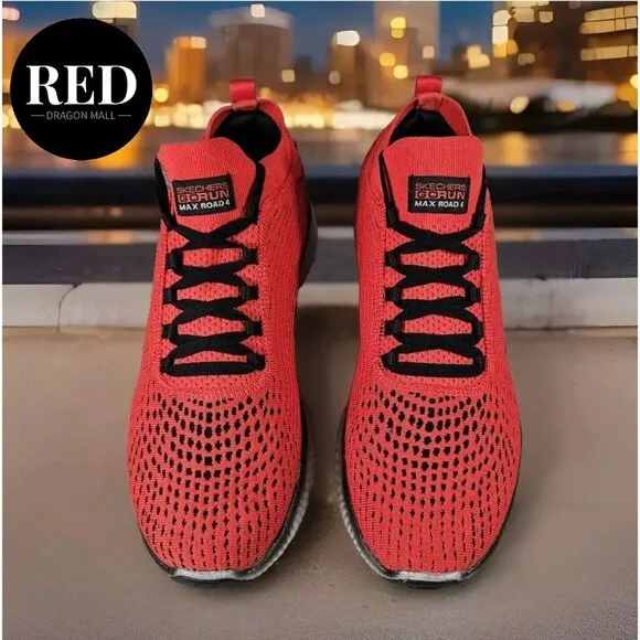 Skechers Gorun Maxroad 4 Red Shoes - Men's Size 10.5