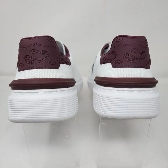 Skechers Mark Nason Shoes Mens 11 White Knit Logo Casual Sneakers Lace Up Gym