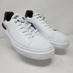 Skechers Mark Nason Shoes Mens 11 White Knit Logo Casual Sneakers Lace Up Gym
