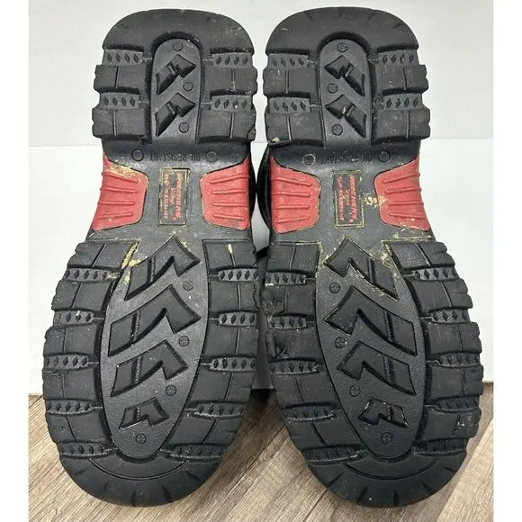 Skechers Men's 10 Steel Toe Work boots Burgin-Tarlac Brown Leather Industrial