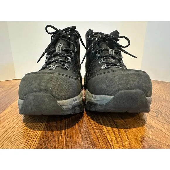 Skechers Men's Tarver Arch Fit Waterproof Composite Toe Work Boots Black Sz 10.5
