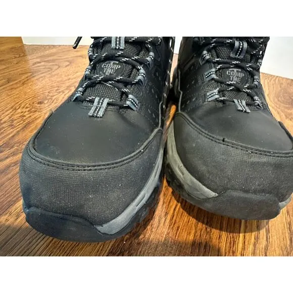 Skechers Men's Tarver Arch Fit Waterproof Composite Toe Work Boots Black Sz 10.5