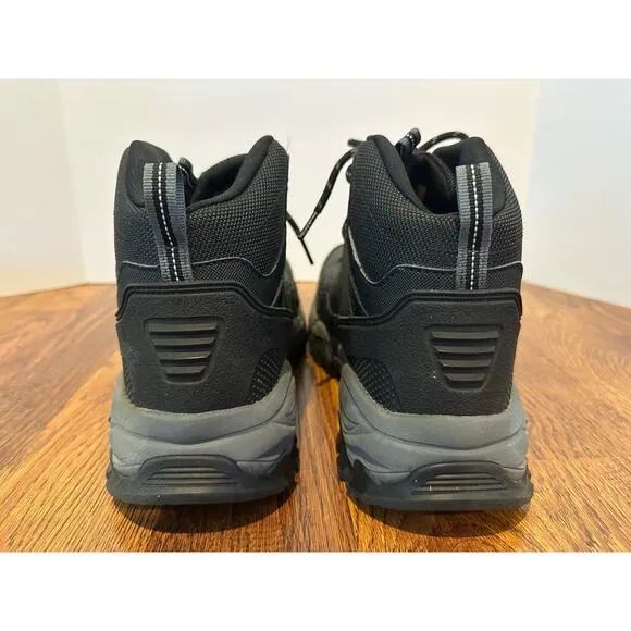 Skechers Men's Tarver Arch Fit Waterproof Composite Toe Work Boots Black Sz 10.5