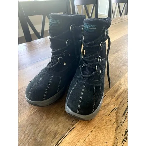 Skechers Outdoor Performance Waterproof Black Boots Women's Sz 6.5