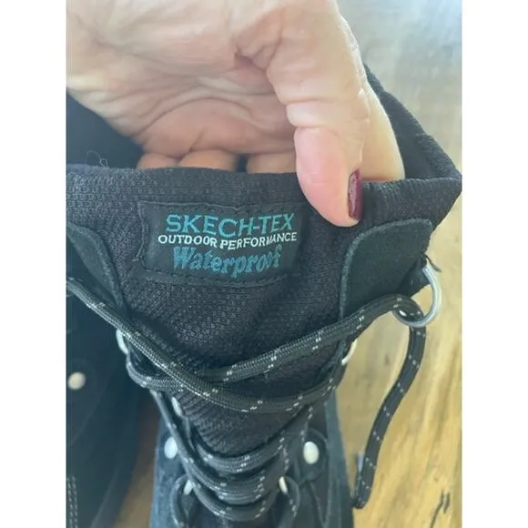 Skechers Outdoor Performance Waterproof Black Boots Women's Sz 6.5