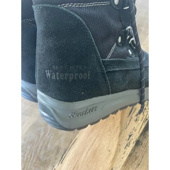 Skechers Outdoor Performance Waterproof Black Boots Women's Sz 6.5