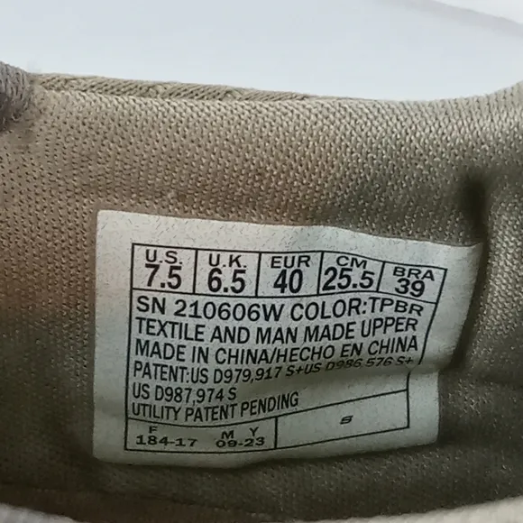Skechers Slip In Shoes Mens 7.5 Taupe Delson 3.0 Roth Casual Stretch Lace 210606
