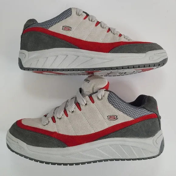 Skechers Sport Gray and Red Skate Shoes