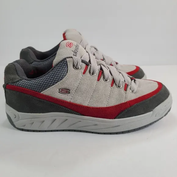 Skechers Sport Gray and Red Skate Shoes