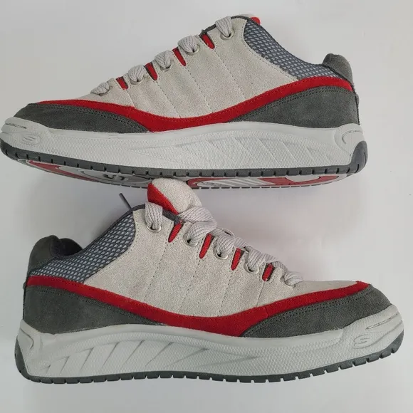 Skechers Sport Gray and Red Skate Shoes