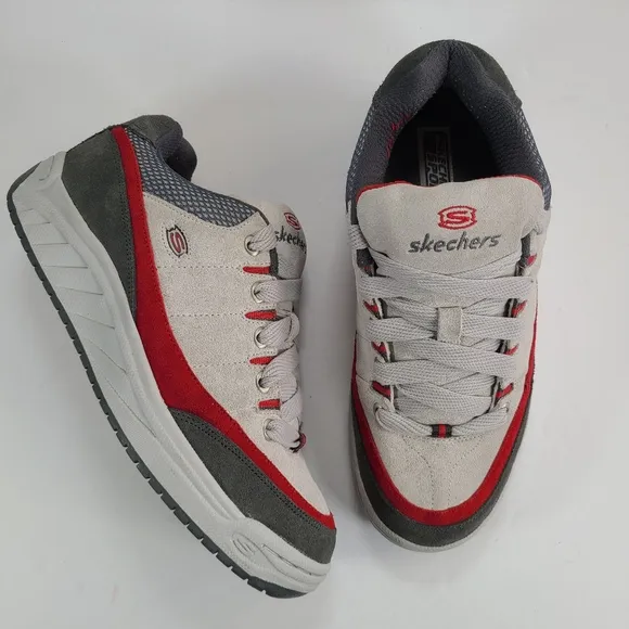 Skechers Sport Gray and Red Skate Shoes