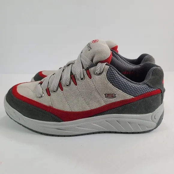 Skechers Sport Gray and Red Skate Shoes