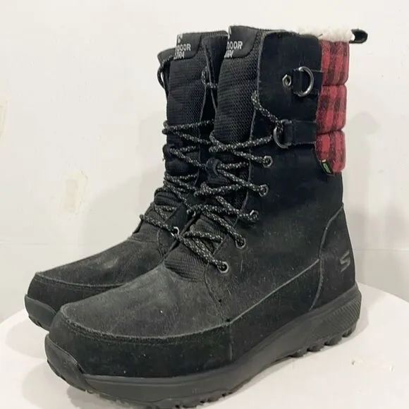 Skechers Women Ultra Adventure Boots Goga Mat Air Cooled Outdoor 8.5 Waterproof