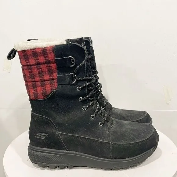 Skechers Women Ultra Adventure Boots Goga Mat Air Cooled Outdoor 8.5 Waterproof
