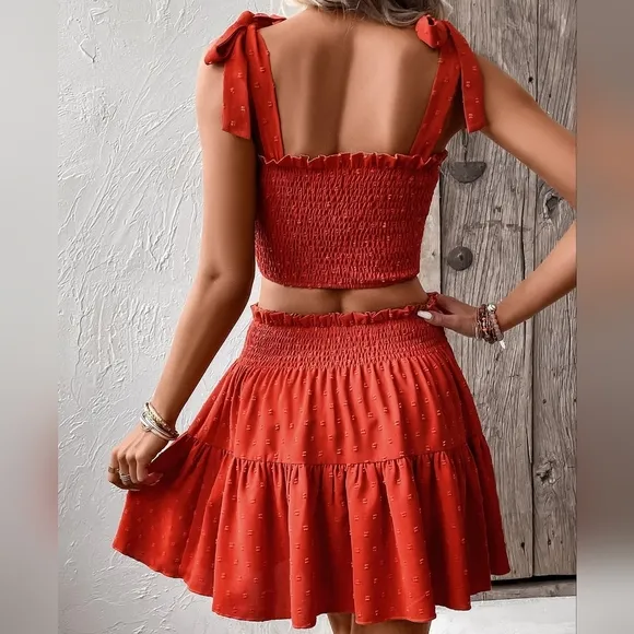 Smocked Tank &amp; Skirt Set