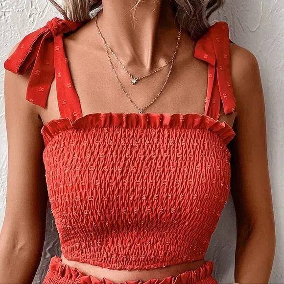 Smocked Tank &amp; Skirt Set