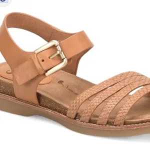 Sofft Brinda  Tan Leather Comfortable Ankle Strap Sandal’s Women’s Size 8