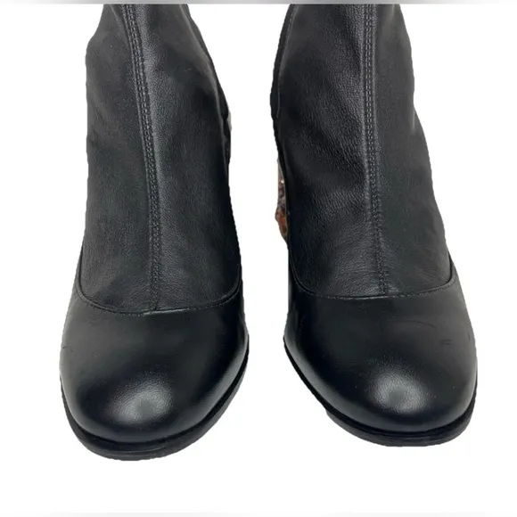 Sophia Webster Stella Black Leather Embellished Ankle Boots Womens Size 39.5/8