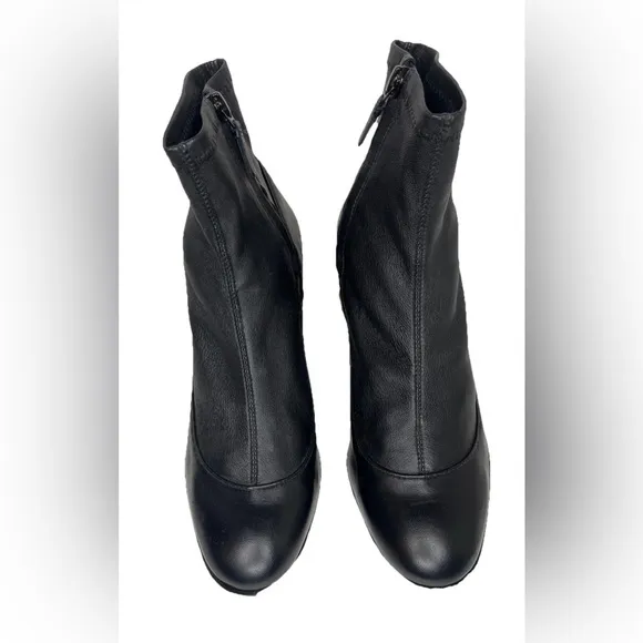 Sophia Webster Stella Black Leather Embellished Ankle Boots Womens Size 39.5/8