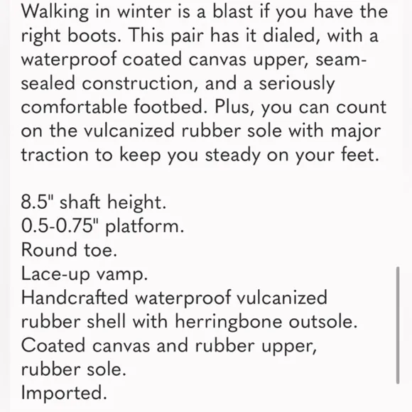 Sorel 1964 Canvas Waterproif Boot