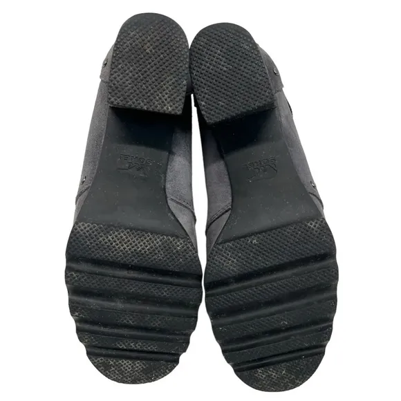 Sorel Addington Gray Suede Chelsea Block Heel Lug Sole Outdoor Ankle Boots 6.5
