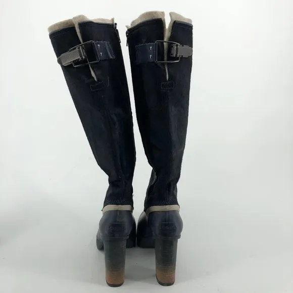 Sorel Blue Over the Knee Boots | High Heel Pump Style