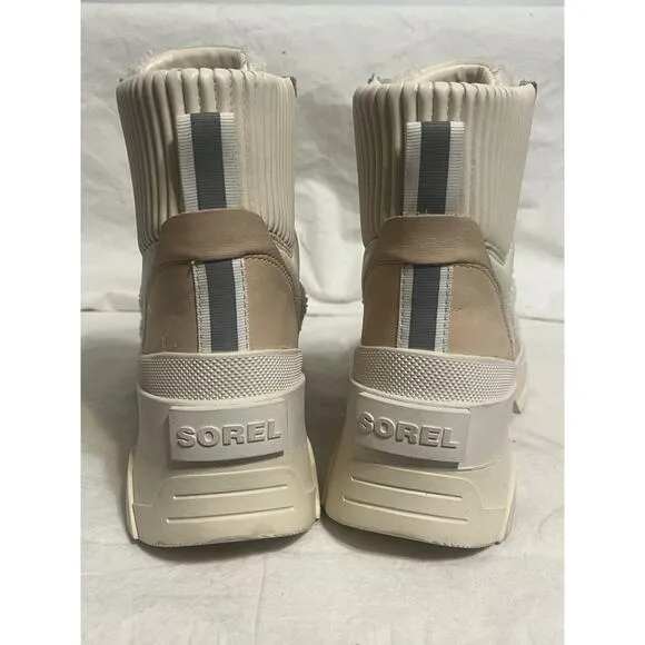 SOREL Brex™ Boot Women's Cozy Lace Waterproof Nova Sand Sea Salt Size 8.5