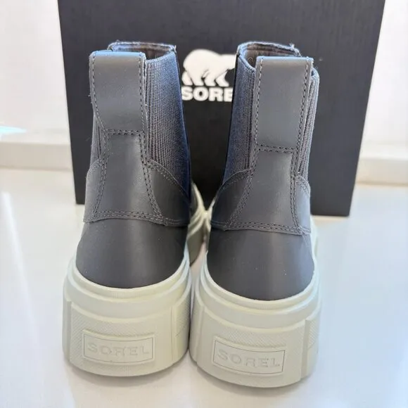 Sorel Caribou X Chelsea Boots Leather Booties Waterproof Jet Pixel Size 10 NEW