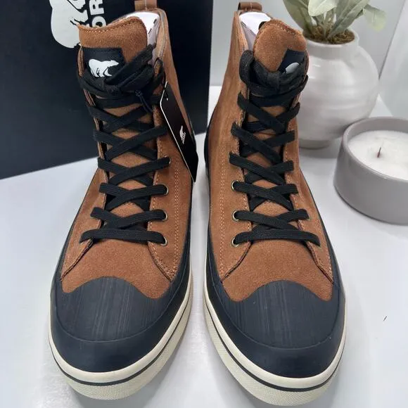 Sorel Cheyanne Metro II Sneak Waterproof Boots Velvet Tan/Black Men's US 11.5