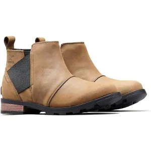 Sorel Emelie Chelsea Boots Waterproof Slip On Leather Outdoor Brown US 8.5