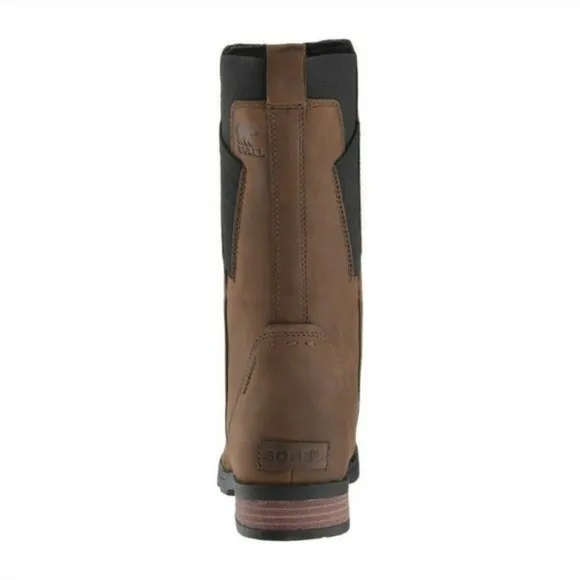 𝅺SOREL Emelie Waterproof Brown Leather Mid Calf Boots