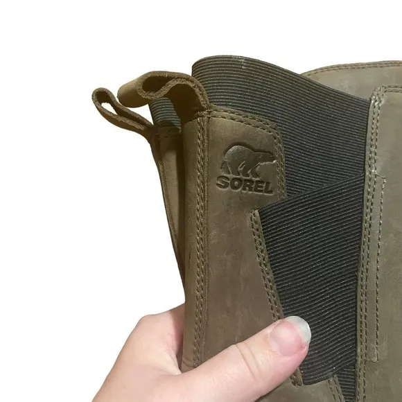 𝅺SOREL Emelie Waterproof Brown Leather Mid Calf Boots